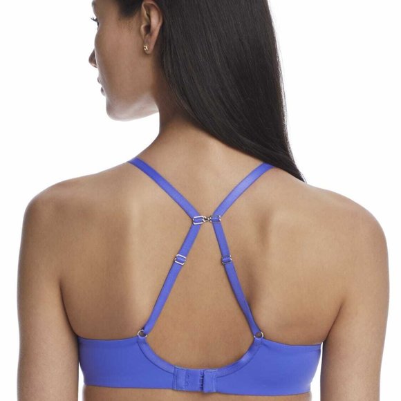 ON GOSSAMER Sleek Micro Convertible T-shirt Bra In Ocean Blue - Picture 4 of 4